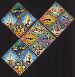 Apollo-Soyuz Space Test Project: Blast-Off, Crew, Etc Cplt Set of 16 Different