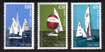 '420' Class World Sailing Championships: 420 Class Yachts - Complete Set of 3.
